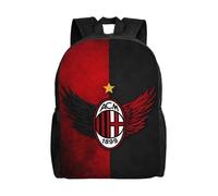 Sac à dos décontracté grande capacité pour homme AC Milan, cartable de collège-XTYD12403 Noir