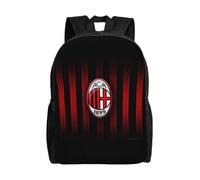 Sac à dos décontracté grande capacité pour homme AC Milan, cartable de collège-XTYD12404 Noir