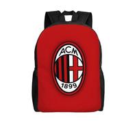 Sac à dos décontracté grande capacité pour homme AC Milan, cartable de collège-XTYD12405 Noir
