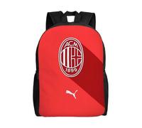 Sac à dos décontracté grande capacité pour homme AC Milan, cartable de collège-XTYD12412 Noir