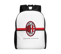 Sac à dos décontracté grande capacité pour homme AC Milan, cartable de collège-XTYD12415 Noir