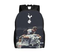 Sac à dos décontracté grande capacité pour homme Tottenham Hotspur, idéal pour le collège ou le lycée - XTYD12452 Noir