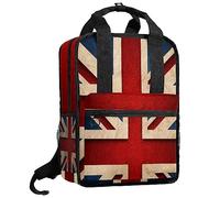 Sac à dos décontracté pour homme et femme Sac à dos basique classique,drapeau anglais vintage,Collège Sac À Dos Petit sac à dos