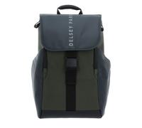Sac à dos - DELSEY PARIS - Securflap Backpack - Vert/bleu - 100% polyester - 720g