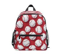 Sac à dos d'exercice de baseball rouge pour tout-petit, sac à dos pour garçon, sac d'école maternelle, sac de voyage pour fille