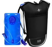 Sac À Dos D'hydratation Avec Poche À Eau De 2 L,Léger,Respirant,Avec 3 Poches Couches,Bretelles Renforcées Pour La Randonnée,La Course,Le Cyclisme
