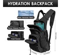 Sac À Dos D'hydratation De 18 L Avec Poche D'hydratation De 2 L Pour Homme Et Femme, Sac À Dos D'eau Pour La Randonnée, La Course, Le Cyclisme, L'escalade