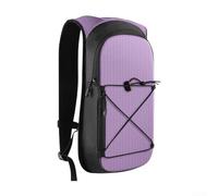 Sac à dos d'hydratation de 7 L avec poche à eau pour la randonnée, tissu en maille léger, respirant, imperméable et résistant aux déchirures (violet)