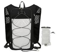 Sac à dos d'hydratation - Gilet léger réfléchissant, bretelles réglables, respirante | Poche à eau intégrée de 1,5 litre, équipement de sport d'endurance confortable, idéal pour le cyclisme, le