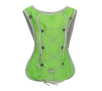 Sac à Dos d'hydratation léger, Sac à Dos de Course pour Les Sports de Plein air, Sac à Dos de randonnée Pliable avec Bandes réfléchissantes et Maille de Fixation de Casque, Tissu (Verte)