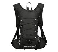 Sac à dos d'hydratation, sac de vélo de grande capacité, léger, sac de vélo réglable, sac de sport de randonnée respirant pour cyclisme, ski, patinage, noir/blanc, consulter la description