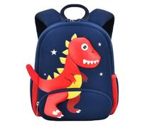 Sac À Dos Dinosaure Cartable Mignon Imperméable Anti-Perte Maternelle | Cordon de Sécurité, Bandes Réfléchissantes, 3-5 Ans pour W nd Maternelle Promenade Pique-nique