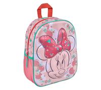 Sac à dos Disney Minnie Mouse 3D pour enfants - Sac d'école avec grand compartiment principal et fermeture éclair