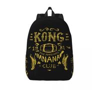 Sac à dos Donkey Kong Banana Club avec fermeture éclair pour ordinateur portable et camping Noir