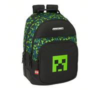 Sac à dos double "Tnt" adaptable au chariot avec compartiment principal double et fermeture à glissière - Sac à dos double avec base renforcée et poignées rembourrées et réglables ⚫ Livraison gratuite