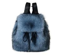 Sac À Dos Doudou Sac à Dos en Fausse Fourrure Douce avec Cordon de Serrage