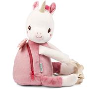 Sac à dos doux blanc, rose XS