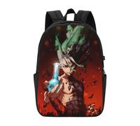 Sac à dos Dr. Stone pour hommes, femmes et adolescents, sac à dos décontracté et résistant à l'eau - CASE537 Noir