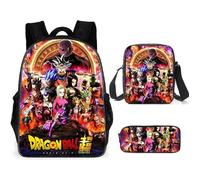 Sac à Dos Dragon Ball 3D Manga - Super Saiyan Son Goku - Noir - Enfant - Dos