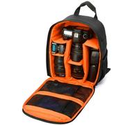 Sac à Dos DSLR Imperméable à l'Eau Multi-fonctionnel Pour Nikon Canon - Type Orange