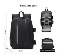 Sac à Dos DSLR Imperméable à l'Eau Multi-fonctionnel Pour Nikon Canon - Type Samll grey