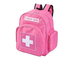 Sac à dos d'urgence rouge - Sac de premiers secours vide - Sac à dos médical pour traitement des traumatismes - Pour ambulanciers paramédicaux, randonnée, camping, garderie, vacances en plein air