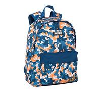 Sac à dos école américain Fortnite Blue Camo - poche principale et poche avant - compartiment pour ordinateur et intérieur doublé - bretelles ergonomiques et rembourrées - 41x31x13,5 cm - Toybags
