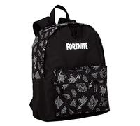 Sac à dos école américain Fortnite Dark Black - poche principale et poche avant - compartiment pour ordinateur et intérieur doublé - bretelles ergonomiques et rembourrées - 41x31x13,5 cm - Toybags