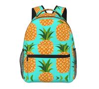 Sac a Dos Ecole Casual Sac de gym Art de l'ananas tropical hawaïen avec compartiment Cartable Scolaire pour Enfant Quotidien Cadeaux 29X40cm