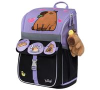 Baagl Cartable Fille pour 1ère classe - Sac d'école ergonomique pour enfants - Sac à dos d'école avec sangle de poitrine - Cartable primaire Cartable Tornister, cochon d'eau, De taille moyenne