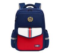 Sac à dos écolier léger ergonomique grande capacité garçons filles imperméable résistant usage quotidien campus extérieur confortable polyvalent compagnon idéal pour aventures urbaines et (Red, 小号/S)
