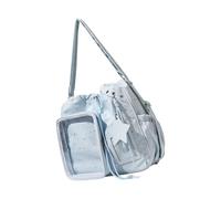 Sac à dos élégant avec motif étoile à cinq points avec sangle réglable, sac à bandoulière confortable pour femme, sac à dos en nylon, bleu