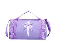 Sac à Dos Élégant pour Fille - Accessoire de Danse Latin et Ballet - Sac d'École Princesse Mode pour Enfants (Purple, One Size)