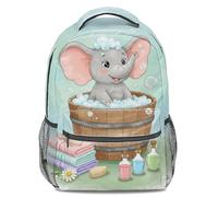 Sac à dos éléphant imprimé aquarelle de rêve, sac à dos pour enfants, durable et léger, parfait pour les étudiants et les voyages, 01, L