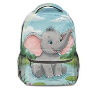 Sac à dos éléphant imprimé aquarelle de rêve, sac à dos pour enfants, durable et léger, parfait pour les étudiants et les voyages, 04, L