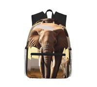 Sac À Dos Éléphant Qui Marche Sac D'École Pour Loisirs | Cartable Léger Daypack Loisirs Pour Léger Ordinateur Portable Tendance