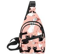 Sac à dos en bandoulière pour femme, chien, chat, chiot (2), Multicolore 10., 11.8x7x1.5in/30x18x4cm