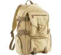 Sac à dos en canevas - X-CASE - Modèle beige - Compartiment PC portable - 11,5 L - Durable