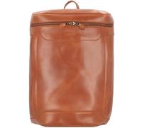 Sac à dos en cuir - BUCKLE & SEAM - Siwa - 47 cm - Compartiment pour ordinateur 15,6 po - Cognac