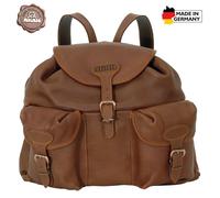 Sac à dos en cuir d'élan Akah Marron 22 L