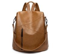 Sac à Dos en Cuir Fille, Anti-vol Sac à Bandoulière Élégante avec Nœud Papillon, Sac d'école à la Mode Multipocket, Sac pour Travail, École et Voyage