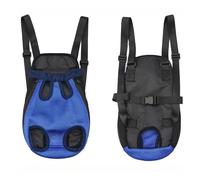 Sac à dos en denim pour chien et chat - Sac de transport pour petits chiens, chiots - Sac de transport Kedi - Bleu marine - Taille XL