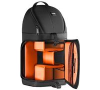 Neewer Sac à Dos Professionnel pour Appareil Photo Reflex numérique et Objectif, avec séparateur rembourré (intérieur Orange)