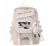 Sac À Dos En Nylon Blanc Game Sky:Children Of The Light,sac D'école De Grande Capacité De Dessin Animé De Mode,Blanc-5,L