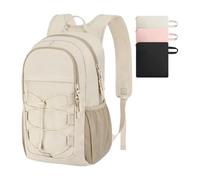 Sac à dos en nylon de 15 l avec sangle réglable pour ordinateur portable, sac à dos de randonnée léger et pliable pour homme et femme, blanc, 15.35 x 10 x 6.18 inches, Décontracté