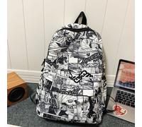 Sac à dos en nylon graffiti, grand sac d'école pour étudiants, sac de loisirs et d'entreprise, sac d'école pour hommes, sac multi-fonctionnel pour dortoir, sac à dos décontracté avec élément de requin