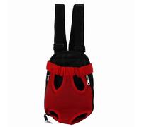 Sac à Dos en Nylon pour Chien, Porte-Poitrine Avant pour Petits Chiens (M) | Sac de voyage réglable pour porte-animaux avant, support rembourré doux mains libres, fermeture éclair des deux côtés