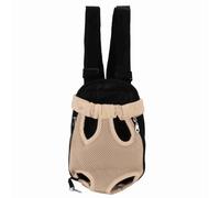 Sac à Dos en Nylon pour Chien, Porte-Poitrine Avant pour Petits Chiens (S) | Sac de voyage réglable pour porte-animaux avant, support rembourré doux mains libres, fermeture éclair des deux côtés