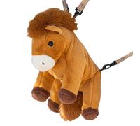 Sac À Dos En Peluche Adorable - Sacoche Douce En Forme De Cheval - Sac Bandoulière Confortable - Pour Garçons, Filles, Fils, Crèche, Élémentaire, Maternelle, Voyage, Pique-Nique,