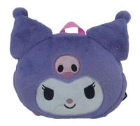 CyP Brands – Sac à dos peluche Kuromi (Sanrio) visage 3D violet – Produit officiel